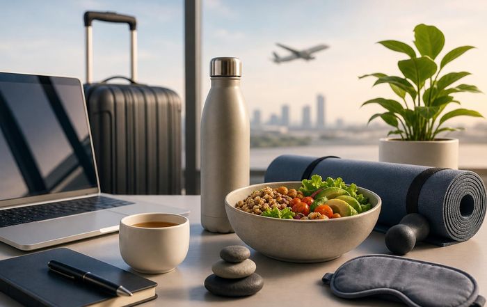 Article Image for Balanced Wellness Routines for Travel and Work